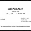 Kloess Wiltrud 1917-1994 Todesanzeige